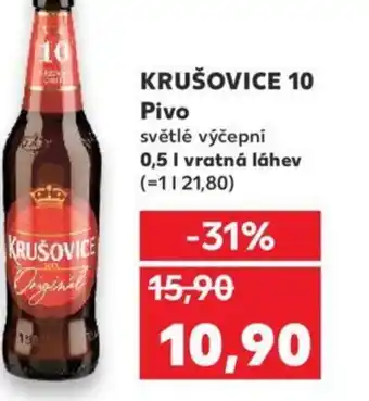 Kaufland KRUŠOVICE 10 Pivo 0.5L nabídka