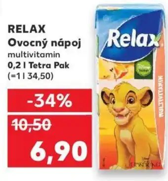 Kaufland RELAX Ovocný nápoj 0.2L nabídka