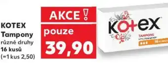Kaufland KOTEX Tampony nabídka