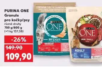 Kaufland PURINA ONE Granule pro kočky/psy nabídka