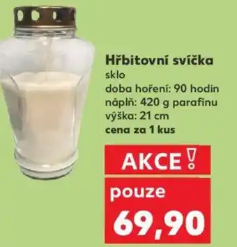 Kaufland Hřbitovní svíčka nabídka