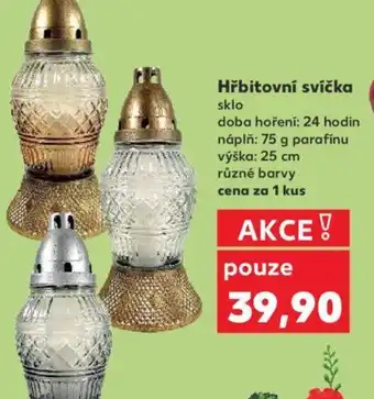 Kaufland Hřbitovní svíčka nabídka