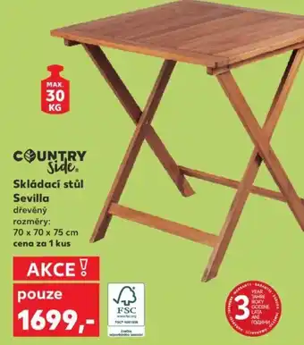 Kaufland Skládací stůl Sevilla nabídka