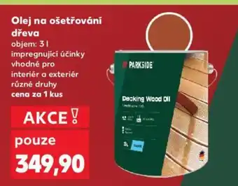 Kaufland Olej na ošetřování dřeva 3L nabídka