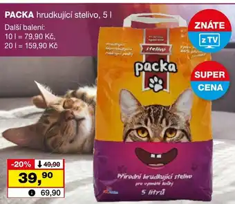 Barvy a laky drogerie PACKA hrudkující stelivo, 5 L nabídka