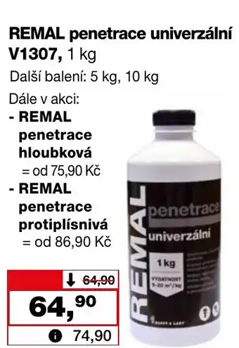 Barvy a laky drogerie REMAL penetrace univerzální V1307, 1 kg nabídka