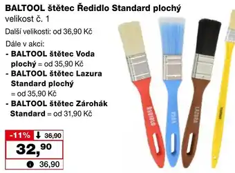 Barvy a laky drogerie BALTOOL štětec Ředidlo Standard plochý nabídka