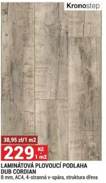 Merkury Market LAMINÁTOVÁ PLOVOUCÍ PODLAHA DUB CORDIAN nabídka