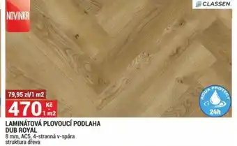 Merkury Market LAMINÁTOVÁ PLOVOUCÍ PODLAHA DUB ROYAL nabídka