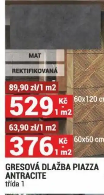 GRESOVÁ DLAŽBA PIAZZA ANTRACITE
