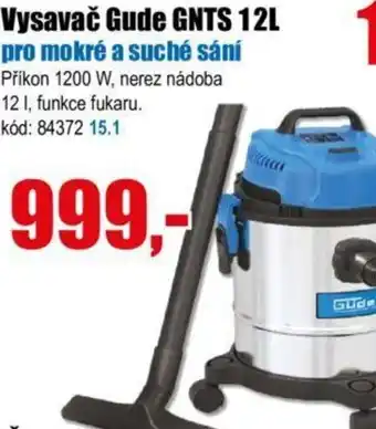 EVA Vysavač Gude GNTS 12L nabídka