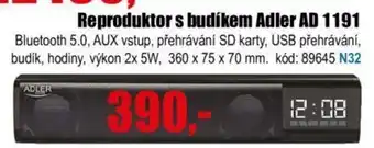 EVA Reproduktor s budíkem Adler AD 1191 nabídka