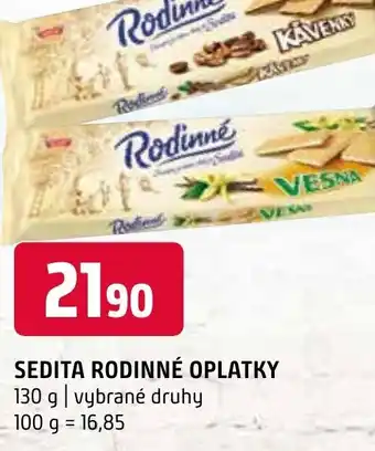 Terno SEDITA RODINNÉ OPLATKY nabídka