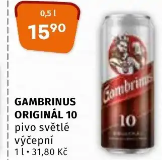 Terno GAMBRINUS ORIGINÁL 10 0.5L nabídka