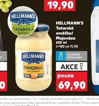 Kaufland Hellmann´s tatarská omáčka, majonéza nabídka