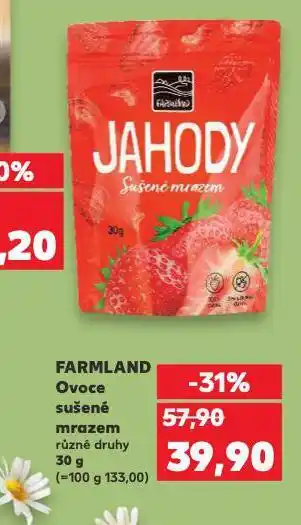 Kaufland Farmland ovoce sušené mrazem nabídka