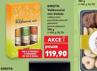 Kaufland Kmotr velikonoční mix klobás nabídka