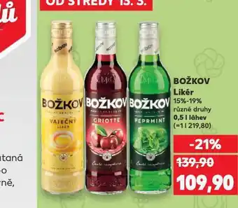 Kaufland Božkov likér nabídka