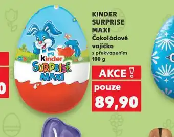 Kaufland Kinder surprise maxi čokoládové vajíčko nabídka