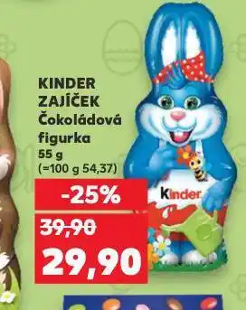 Kaufland Kinder zajíček čokoládová figurka nabídka