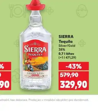 Kaufland Sierra tequila nabídka