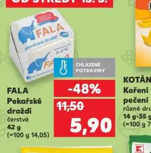 Kaufland Fala pekařské droždí nabídka