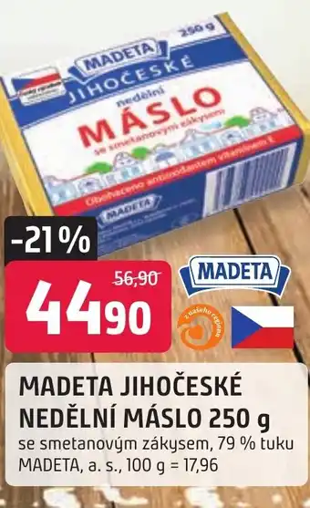 Trefa MADETA JIHOČESKÉ NEDĚLNÍ MÁSLO 250 g nabídka