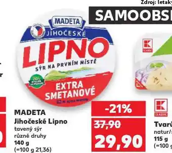 Kaufland Madeta jihočeské lipno nabídka