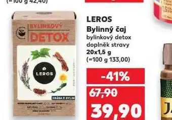 Kaufland Leros bylinný čaj nabídka