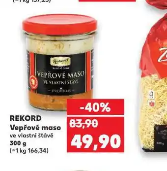 Kaufland Rekord vepřové maso nabídka