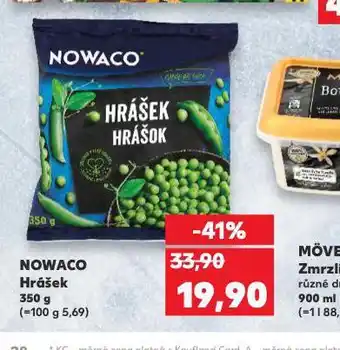 Kaufland Nowaco hrášek nabídka