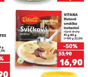 Kaufland Vitana hotová omáčka instantní nabídka