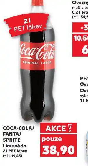 Kaufland Coca cola, fanta, sprite nabídka