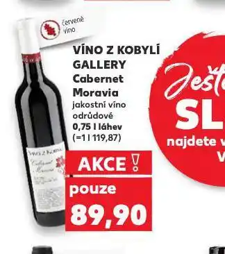 Kaufland Víno z kobylí gallery cabernet moravia nabídka