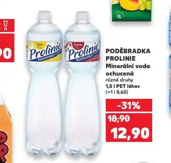 Kaufland Poděbradka prolinie ochucená nabídka