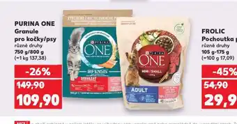 Kaufland Purina one granule pro psy nabídka