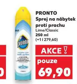Kaufland Pronto sprej na nábytek proti prachu nabídka