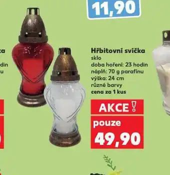 Kaufland Hřbitovní svíčka nabídka