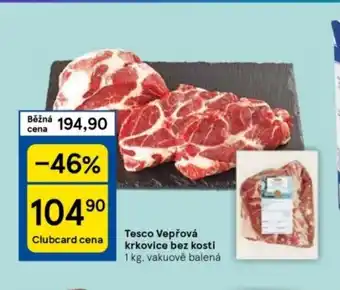 Tesco Vepřová krkovice bez kosti nabídka