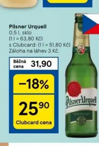 Tesco Pivo pilsner urquell nabídka