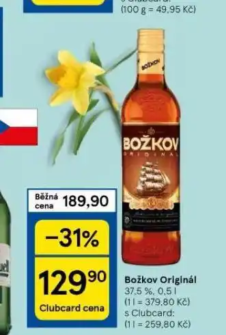 Tesco Božkov originál nabídka