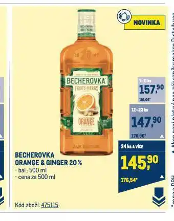Makro Becherovka orange & ginger nabídka
