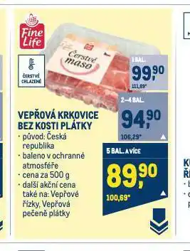 Makro Vepřová krkovice bez kosti nabídka