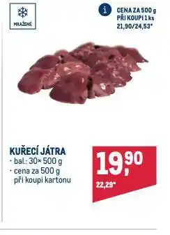 Makro Kuřecí játra nabídka