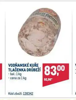 Makro Tlačenka drůbeží nabídka