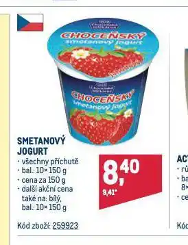 Makro Smetanový jogurt nabídka