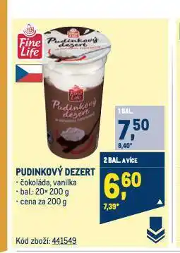 Makro Pudinkový dezert nabídka