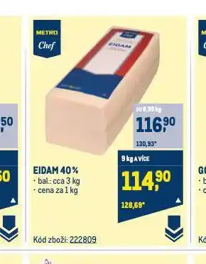 Makro Eidam sýr nabídka
