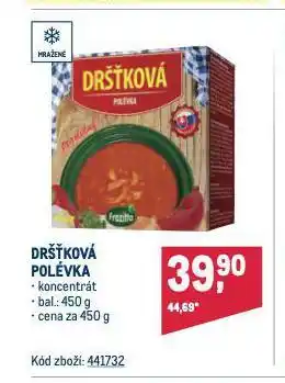 Makro Dršťková polévka nabídka