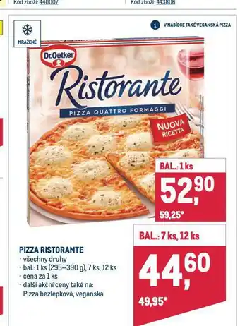 Makro Pizza ristorante nabídka